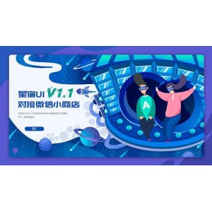 星宿UI V1.1 小商店购买 激励视频资源下载wordpress小程序前端