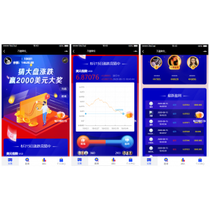 USDT指数涨跌源码蓝色UI二开币圈/万盈财经币圈/充值提现/K线正常/大盘涨