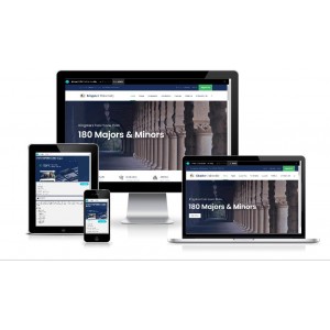 蓝色响应大学高中网站HTML5模板Kingster